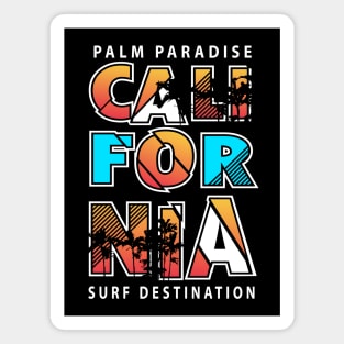 California Palm Paradise Magnet